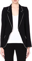 Thumbnail for your product : Ann Demeulemeester Contrast crepe blazer