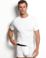 Thumbnail for your product : Alfani men's underwear, cotton spandex tagless slim fit crew neck Undershirt 2 pack