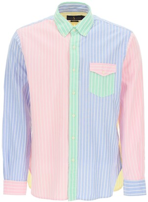 Polo Ralph Lauren MULTICOLOR STRIPED OXFORD SHIRT S Yellow, Pink, Light  blue Cotton - ShopStyle Men's Fashion