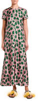 Thumbnail for your product : Double J Floral Print Silk Swing Dress