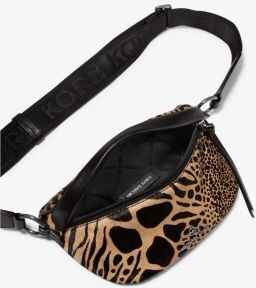 Slater Extra-Small Leopard Print Calf Hair Sling Pack