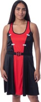Thumbnail for your product : Intimo Marvel Womens' Deadpool Classic Costume Racerback Nightgown Pajama Dress (S) Black