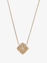 Thumbnail for your product : Michael Kors Pave Gold-Tone Pyramid Pendant Necklace