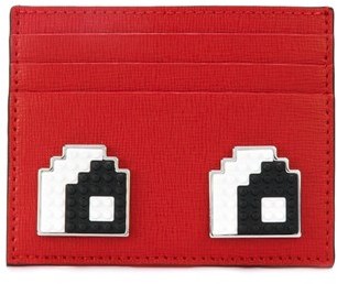 Les Petits Joueurs Women's Red Leather Card Holder.
