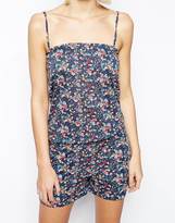 Thumbnail for your product : Vila Playsuit In Moonlight Print