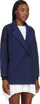 Thumbnail for your product : Band Of Outsiders Navy Boiled Wool & Mohair Coat
