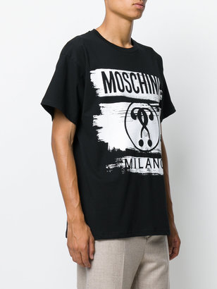 Moschino brush stroke print T-shirt