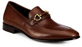 Thumbnail for your product : Ferragamo Platino Leather Loafers