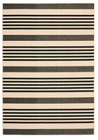 Thumbnail for your product : Frontgate Classic Stripe Indoor/Outdoor Rug - Grey/Beige, 6'7" Round