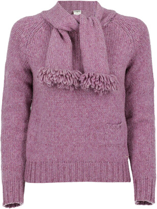 chanel purple sweater