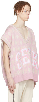 Hood by Air Pink Wool Vest