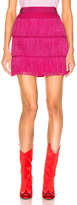 Thumbnail for your product : Alberta Ferretti Fringe Skirt in Pink | FWRD