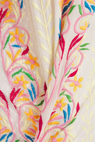 Thumbnail for your product : Antik Batik Embroidered Point D'epsrit And Cotton Maxi Dress