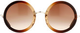 Thumbnail for your product : The Row Ombre Round Circle Sunglasses, Brown