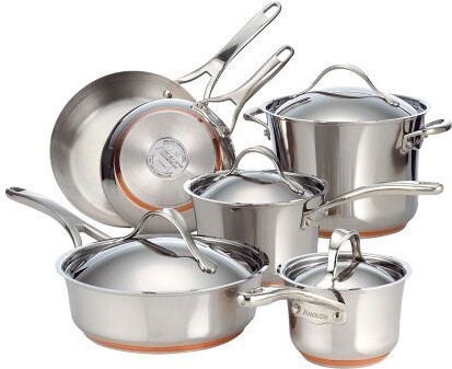 Anolon Nouvelle Stainless 10-Piece Set