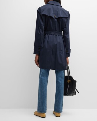 Marella Mescal Belted Double-Breasted Trench Coat