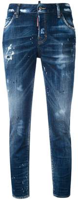 DSQUARED2 distressed straight jeans