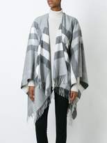 Thumbnail for your product : Burberry Check Cashmere and Wool Poncho