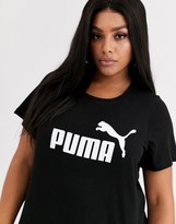 Thumbnail for your product : Puma Plus Essentials logo tee in black