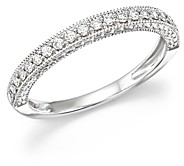 Bloomingdale's Diamond Micro-Pave Band in 14K White Gold, 0.25 ct. t.w. - 100% Exclusive