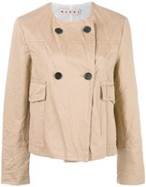 Marni - veste à boutonnière croisée - women - coton/Lin/Acétate/Viscose - 42