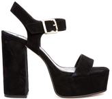 Thumbnail for your product : ASOS HEAD STRONG Suede Heeled Sandals