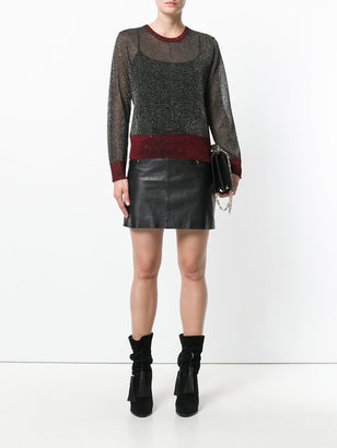 Zoe Karssen cropped fit lurex pullover