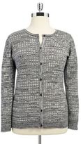 Thumbnail for your product : Jones New York PLUS Plus Marled Cardigan