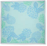 Thumbnail for your product : Anna Coroneo Square Hydrangeas Scarf, Light Blue