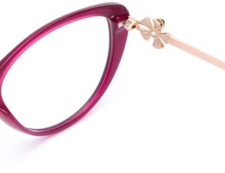 Bvlgari Cat Eye Floral Decal Optical Glasses