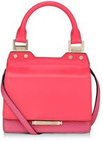 Thumbnail for your product : Jimmy Choo Amie S Geranium Spazzolato and Pink Grainy Leather Small Tote Bag