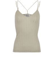 Thumbnail for your product : Morgan Beads Embellished Lurex Knit Tank Top