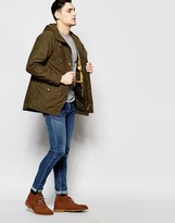 Thumbnail for your product : Lee Hooded Parka Waxed Cotton in Green