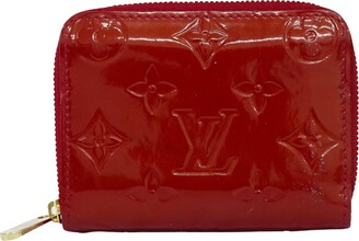 LOUIS VUITTON Vernis Leather Zippy Coin Purse Cerise Cherry