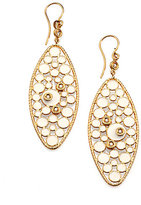 Thumbnail for your product : Roberto Coin Bollicine Diamond, Enamel & 18K Yellow Gold Oval Drop Earrings