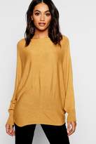 Thumbnail for your product : boohoo Oversized Fine Gauge Batwing Sweater