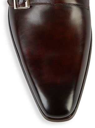 Magnanni Double Monk-Strap Leather Oxfords