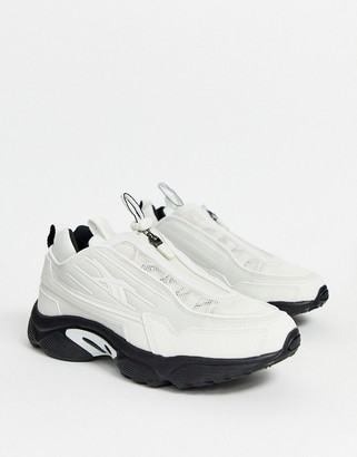 Reebok DMX 2K sneakers in white and silver