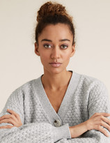 Thumbnail for your product : Marks and Spencer Textured V-Neck Button Front Cardigan