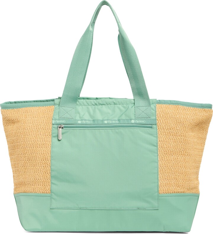 Le Sport Sac Raffia East/West Tote Bag