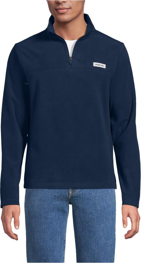 Lands' End Big & Tall Anyweather Fleece Quarter Zip Pullover