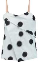 Marc By Marc Jacobs Draped Printed Cotton Top