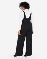 Thumbnail for your product : Express Tie Strap Wide Leg Overalls
