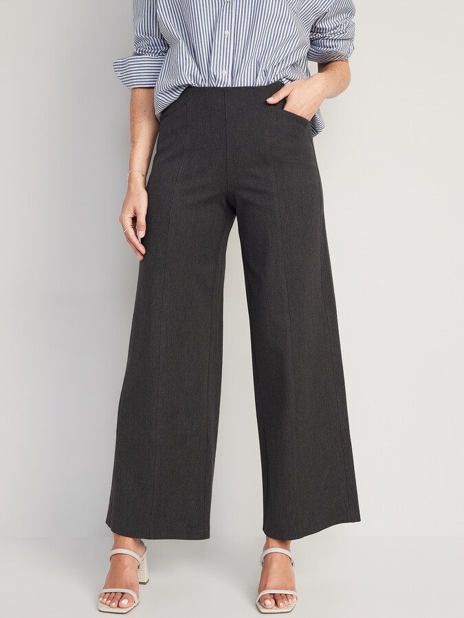 Old Navy High-Waisted Pull-On Pixie Wide-Leg Pants - ShopStyle