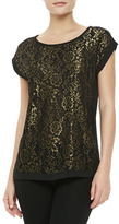 Thumbnail for your product : Diane von Furstenberg Cordelia Short-Sleeve Lace Top