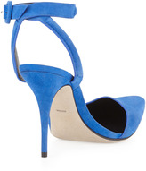 Thumbnail for your product : Alexander Wang Lovisa Pointy Ankle-Wrap Pump, Royal