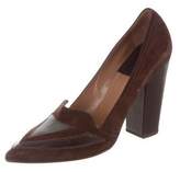 Thumbnail for your product : Laurence Dacade Suede Pointed-Toe Pumps
