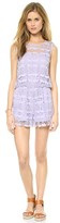 Thumbnail for your product : re:named Sleeveless Crochet Lace Romper