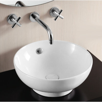 Caracalla Ceramica II Ceramic Circular Vessel Bathroom Sink