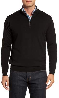 Peter Millar Crown Soft Merino Blend Quarter Zip Sweater